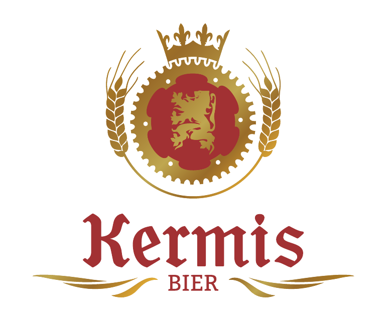 Kermis Bier crowned lion and wheat logo